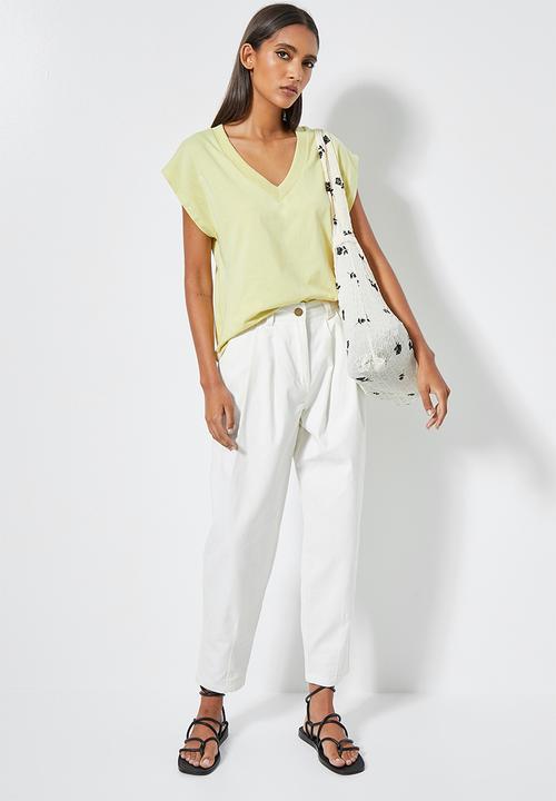 Superbalist - V-neck relaxed tee - light mint