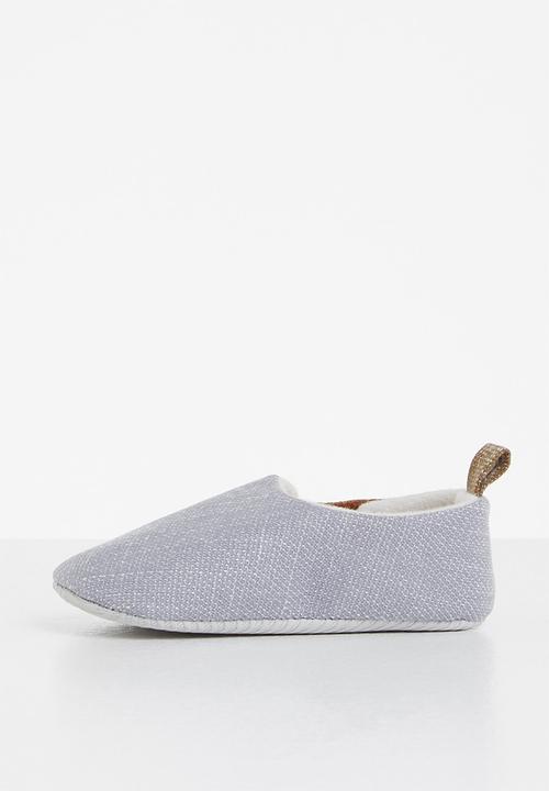 Pop Candy - Baby boys slip on shoe - grey