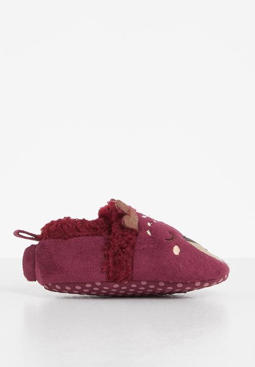 Pop Candy - Baby slipper - burgundy