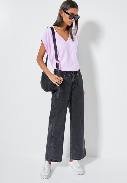 Superbalist - V neck relaxed tee - lilac