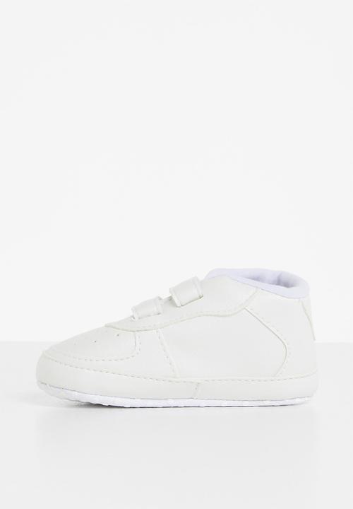 Pop Candy - Baby velcro strap sneaker - white
