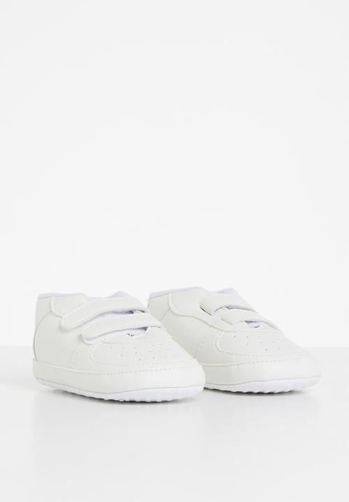 Pop Candy - Baby velcro strap sneaker - white