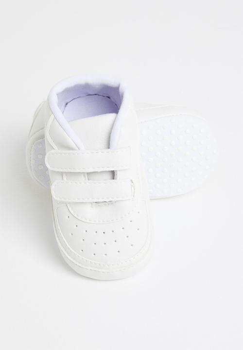 Pop Candy - Baby velcro strap sneaker - white