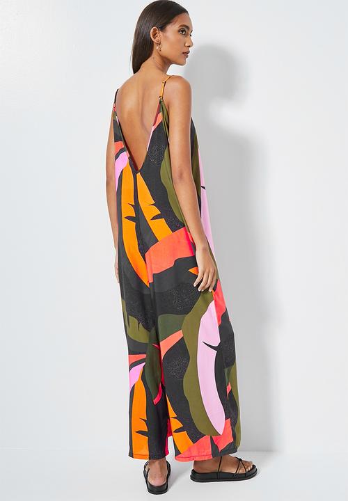 Superbalist - Low back jumpsuit - tropical shapes
