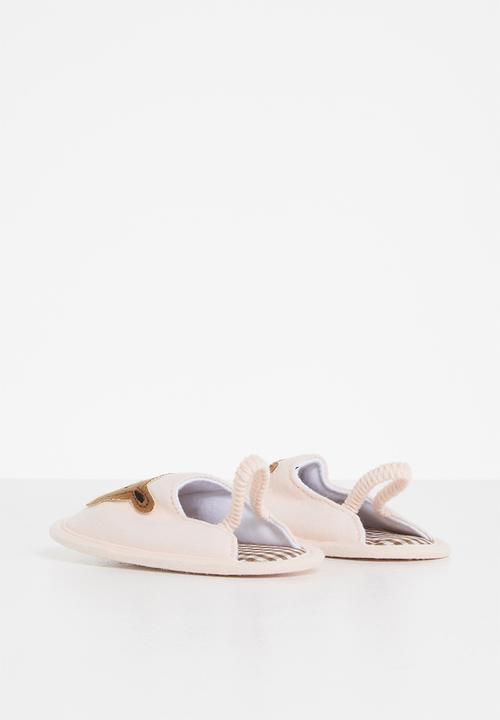 Pop Candy - Baby bear slipper - peach