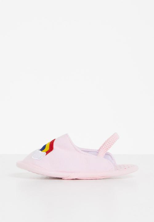 Pop Candy - Baby girls rainbow slipper - pink