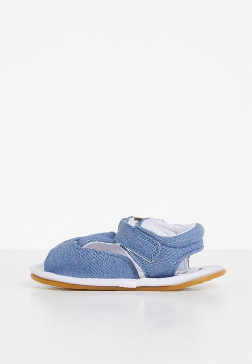 Pop Candy - Baby boys denim sandal - blue