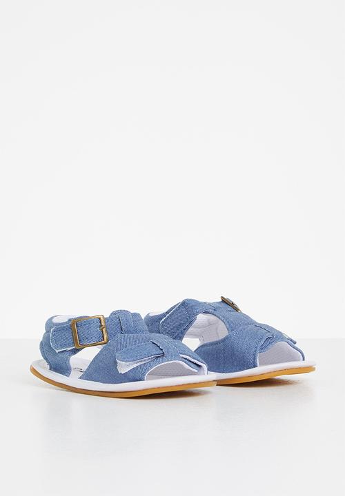 Pop Candy - Baby boys denim sandal - blue