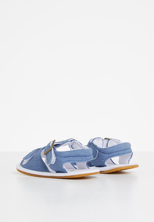 Pop Candy - Baby boys denim sandal - blue
