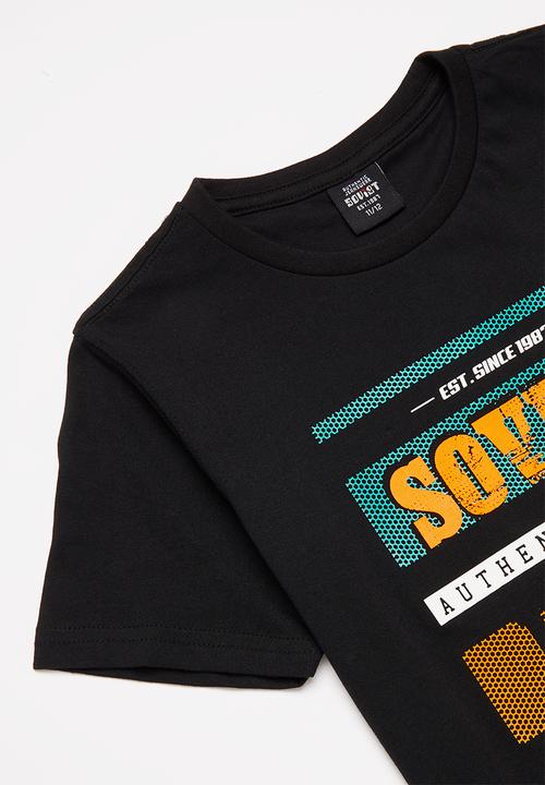 SOVIET - B firmino boys short sleeve logo tee - black