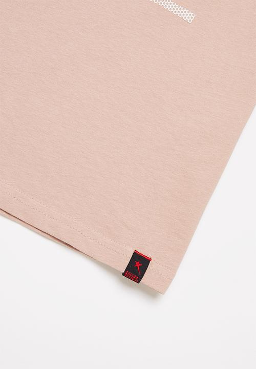 SOVIET - B firmino boys short sleeve logo tee - salmon