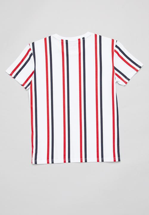 POLO - Boys liam vertical striped tee - multi 