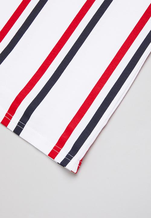 POLO - Boys liam vertical striped tee - multi 
