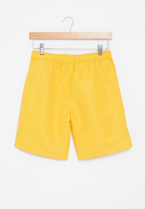 POLO - Boys ayden crested numerical short - yellow