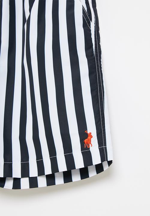 POLO - Girls hannah striped short - navy & white 