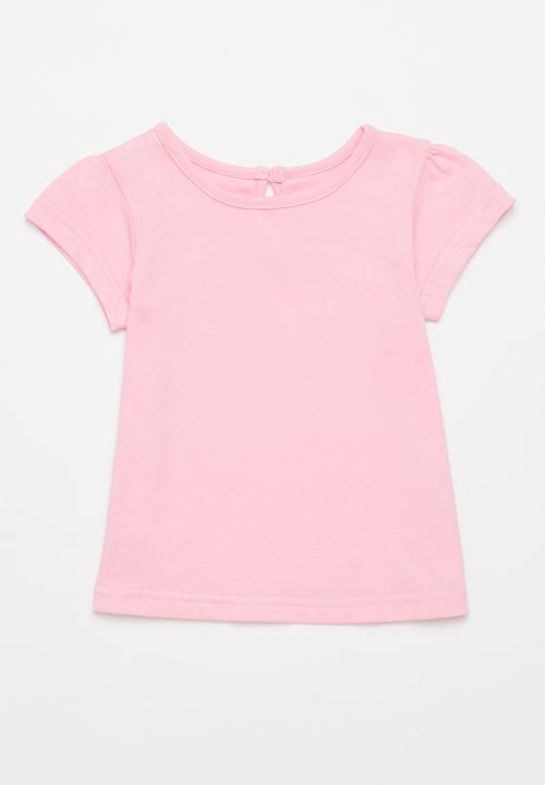 Pop Candy - Baby girls 2 pack design tee - navy & pink