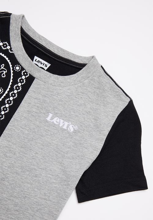 Levi’s® - Levi's boys colorblocked tee - grey & black 
