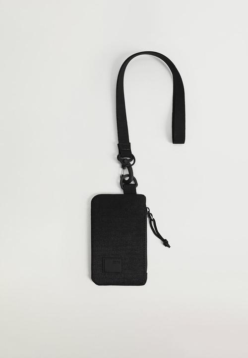 MANGO - Card holder sk8 - black.