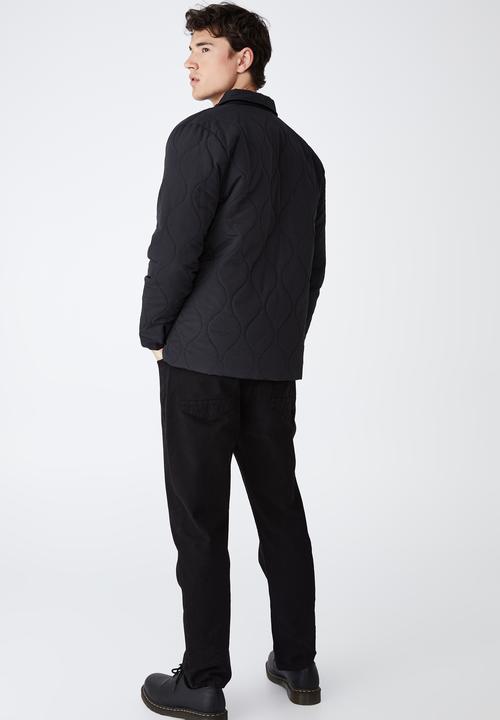 Cotton On - Recycled harrington jacket - washed black