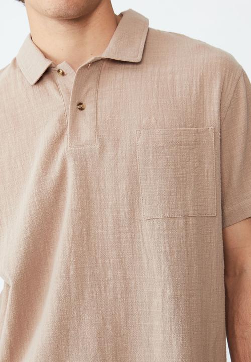 Cotton On - Textured polo - taupe