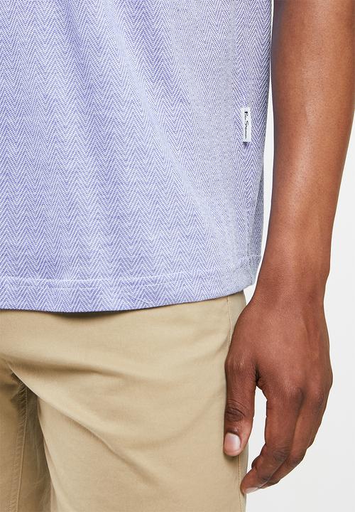 Ben Sherman - Mercerized golfer - blue