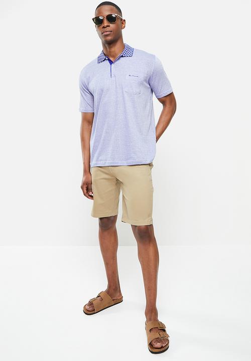 Ben Sherman - Mercerized golfer - blue