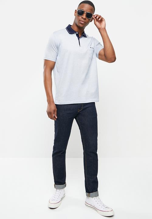 Ben Sherman - Mercerized golfer - blue