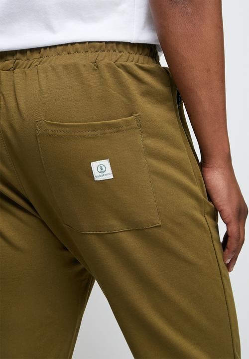Lark & Crosse - Slim fit sweatpants - khaki 