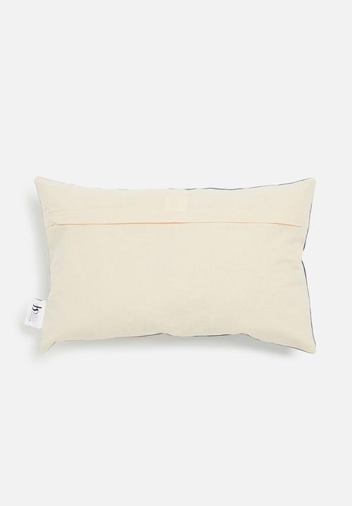 Sixth Floor - Blue fade cotton cushion cover - blue