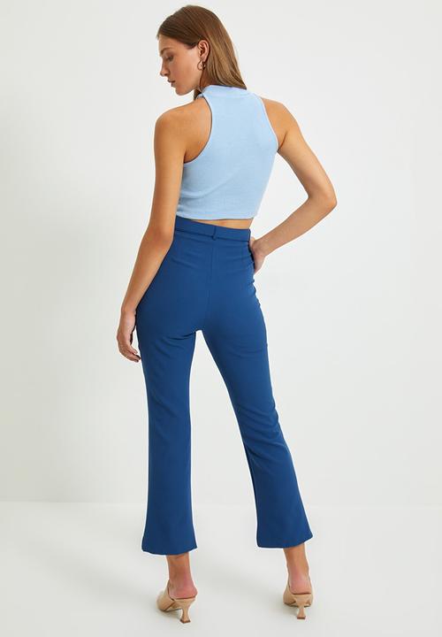 Trendyol - Belted trousers - indigo