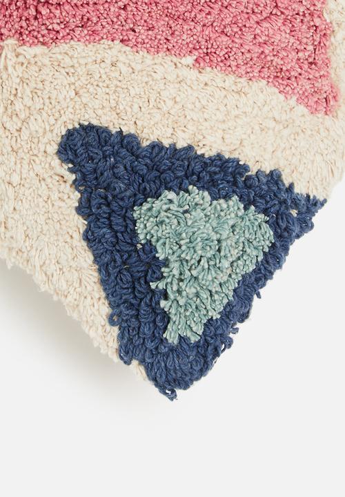 Sixth Floor - Ariana cotton tufted cushion cover - multi