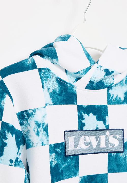 Levi’s® - Levis boys printed pullover hoodie - blue & white