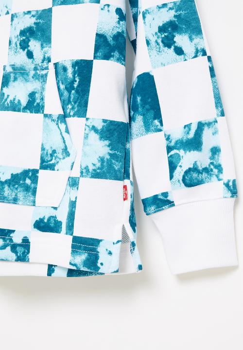 Levi’s® - Levis boys printed pullover hoodie - blue & white