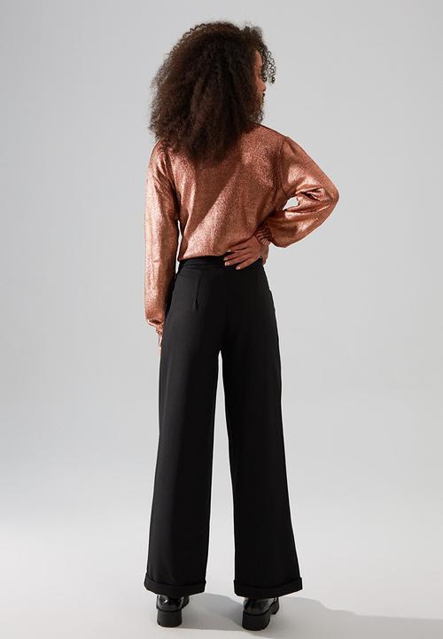 Trendyol - Zipper trousers - black