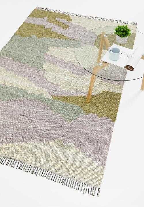 Sixth Floor - Contour woven rug - multi