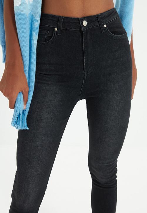 Trendyol - High waist skinny jeans - black