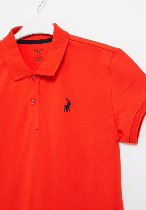 POLO - Boys austin short sleeve golfer - red