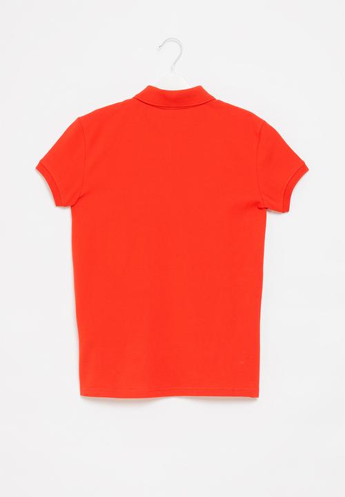 POLO - Boys austin short sleeve golfer - red