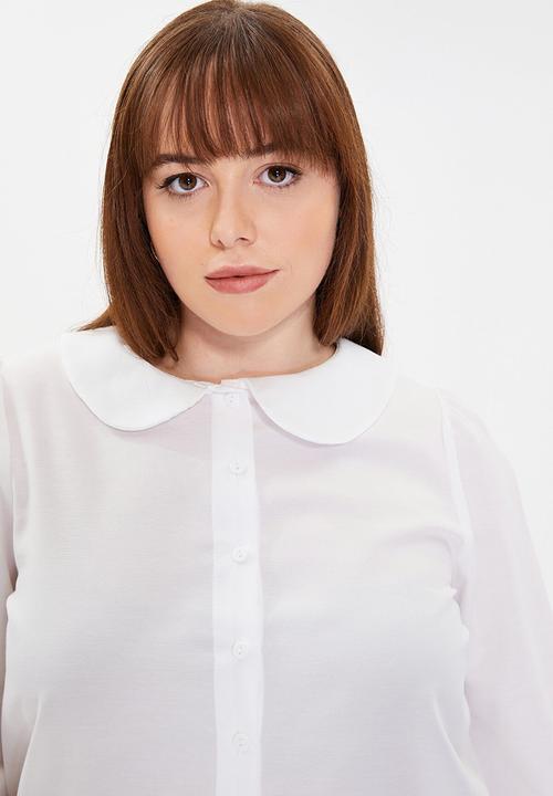 Trendyol - Peter pan collar  shirt - ecru