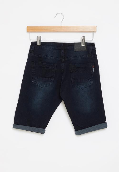 SOVIET - B king boys denim short - dark blue