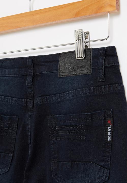 SOVIET - B king boys denim short - dark blue