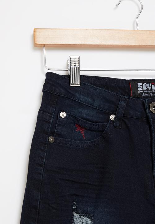 SOVIET - B king boys denim short - dark blue