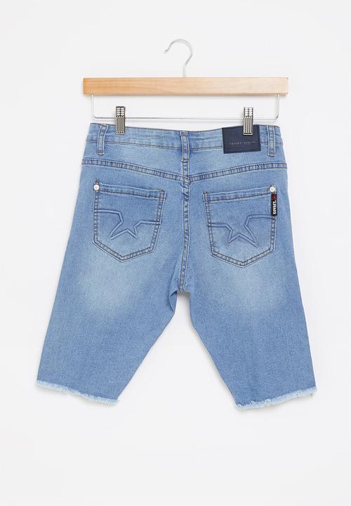 SOVIET - B mentor boys denim short - lt indigo