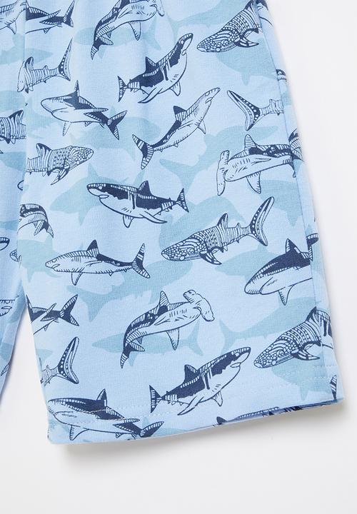 Pop Candy - Boys dolphin shorts - blue