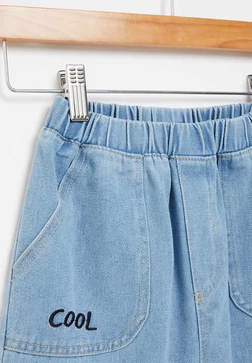 Pop Candy - Boys denim shorts - light blue