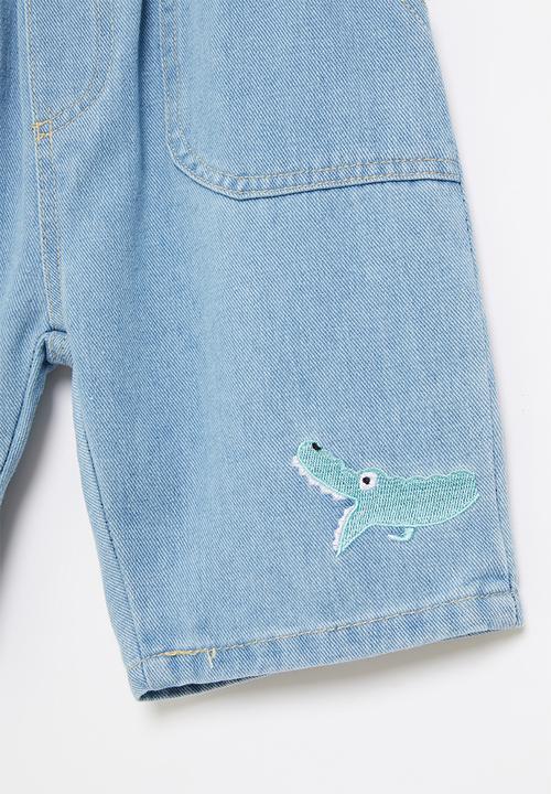 Pop Candy - Boys denim shorts - light blue