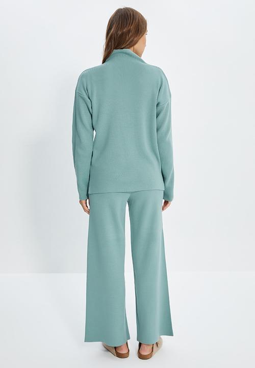 Trendyol - Sweater & pants knit set - mint