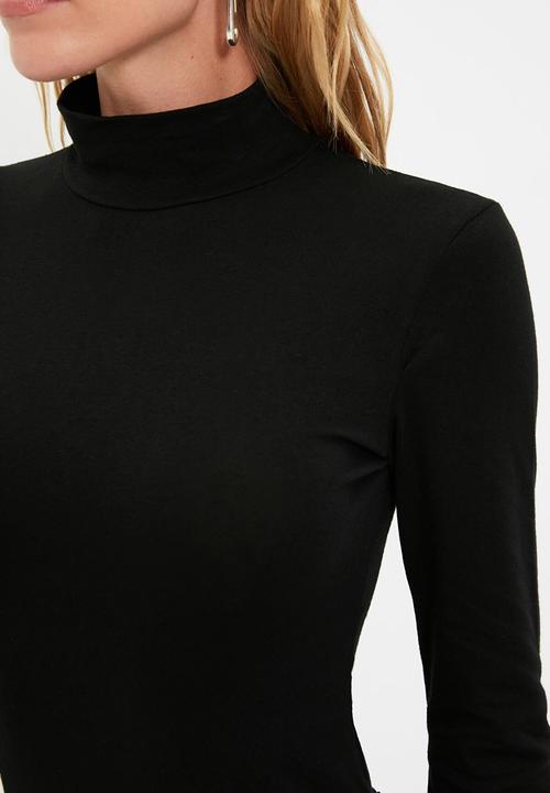 Trendyol - Turtleneck bodysuit - black