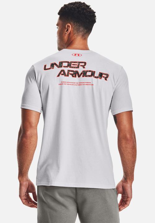 Under Armour - Ua abc camo fill wordmark short sleeve - white