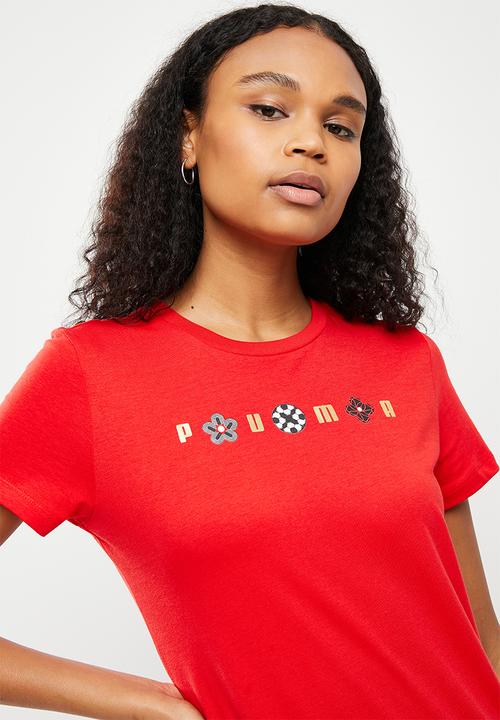 PUMA - As graphic tee - red